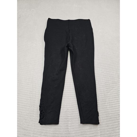 Nygard Luxe Slims Leggings Womens Medium 10/12 Black Pull On Stretch - Picture 6 of 8